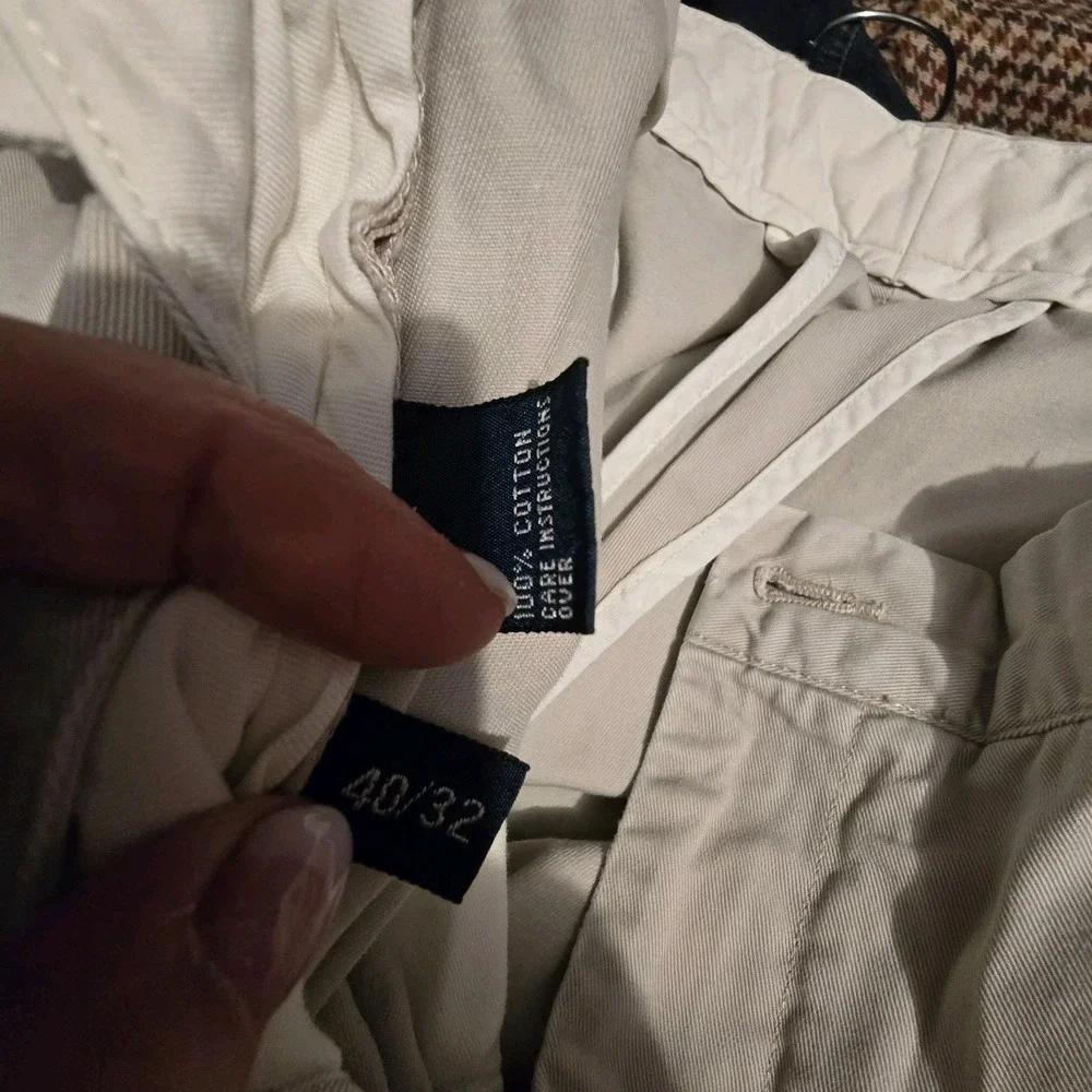 Vintage 90s Y2K Polo Ralph Lauren Prospect Pants Men 40x30.5 Chino Preppy Baggy